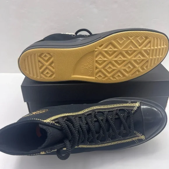 Converse Men’s 
CTAS CX EXP2 HI
BLACK/BLACK/GOLDEN OPPORTUNITY High-Top Sneakers - Picture 5 of 16